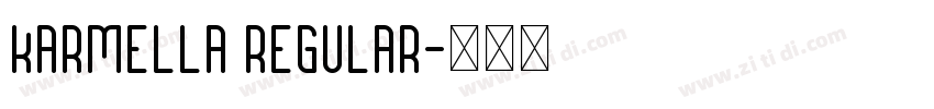 Karmella regular字体转换